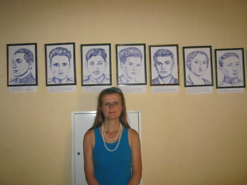 Ингушские "Несгибаемые герои Великой Отечественной" на выставке портретов в Ростове