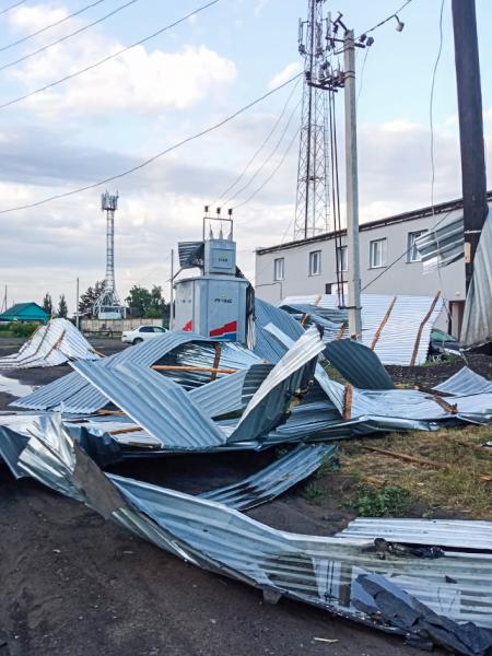 Бригады АО «РЭС» восстанавливают электроснабжение после урагана в Карасукском районе Новосибирской области