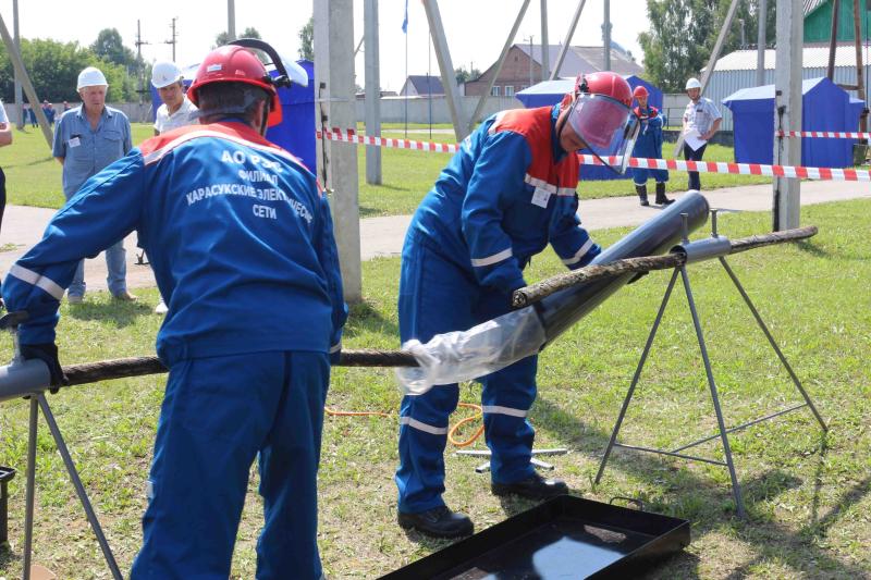 В АО «РЭС» впервые прошли соревнования по профессиональному мастерству среди бригад по ремонту и монтажу кабельных линий